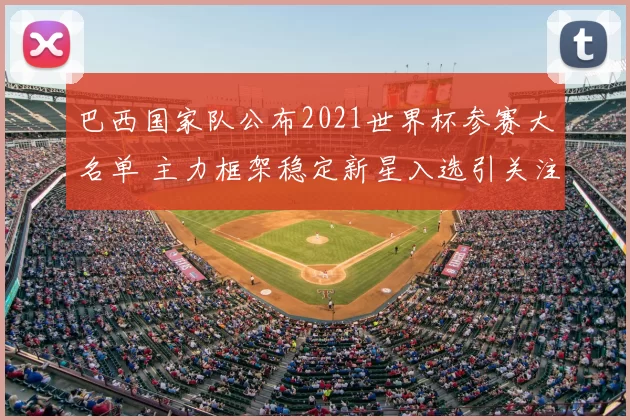 巴西国家队公布2021世界杯参赛大名单 主力框架稳定新星入选引关注